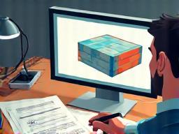 Graphic designer working on a custom box template
